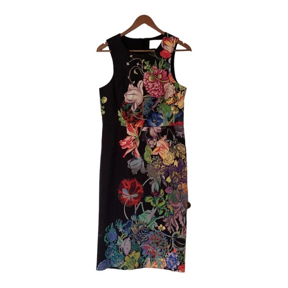 Anthropologie Multicolor Floral Midi Dress - Picture 3 of 7